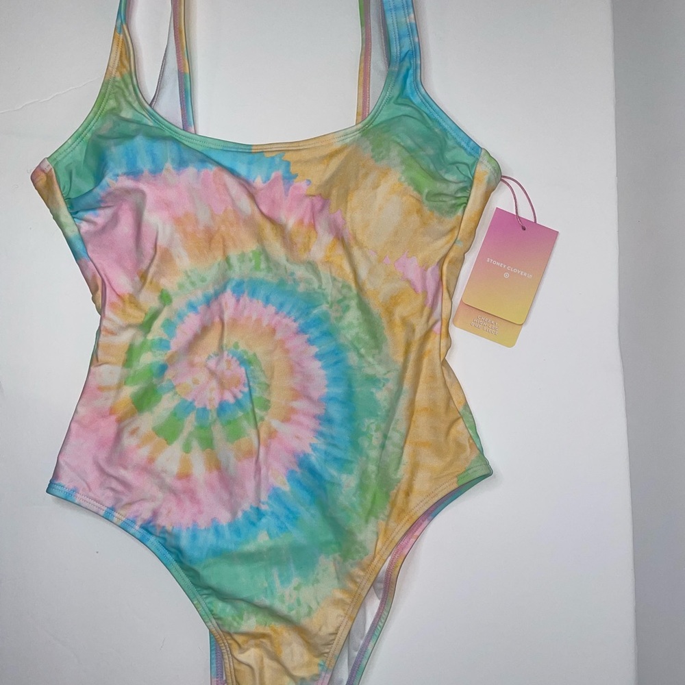 NWT Stoney Clover Lane X Target Tie-Dye Rainbow Swimsuit